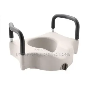 Raised Toilet Seat with Armrest