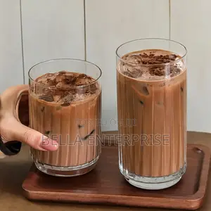 Vioo vya Maji vya Highball - Vyenye Michirizi ya Wima, 500ml & 380ml