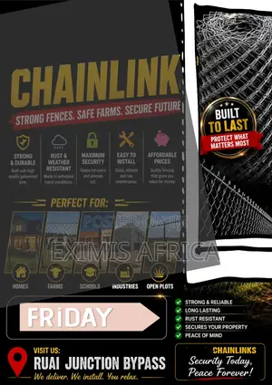 Exotic Chainlink 5ft Gauge 14 Chainlink (50x50 Mesh)