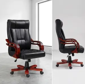 Bliss Office Chair - Ngozi na Mbao, Inaweza Kurekebishwa