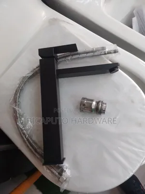 Basin Pillar Mixer Tap Nyeusi Refu