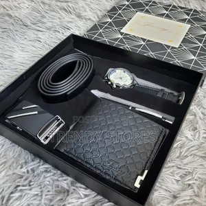 4-in-1 Men's Gift Set (Pen, Belt, Wallet, Watch)