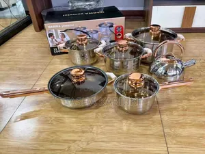 Marwa Yimmitel 12pc Chuma cha Kupikia cha Stainless Steel