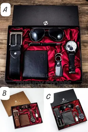 6-in-1 Men's Gift Set: Watch, Wallet, Sunglasses, Belt, Pen, Keyholder