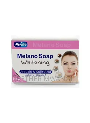 Melano Whitening Soap with Arbutin, Kojic Acid, Mulberry & Vitamin C