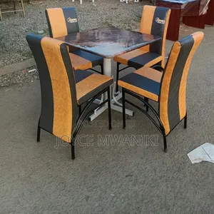 Elegant Branded Restaurant Set - 4 Chairs & Table