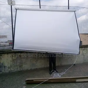 Techcom 300x300 Auto Electric Projector Screen