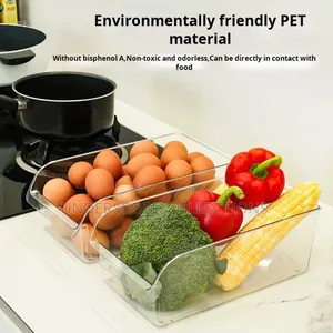 Clear Acrylic Fridge Organizer Bins
