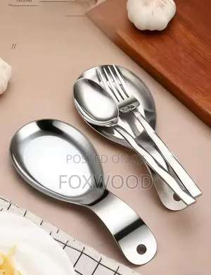 Stainless Steel Spoon Rest - Gold & Silver