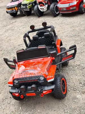 Red Jeep Rugged Ride-On Toy Car