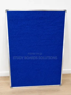 4x3ft Blue Notice Pin Board