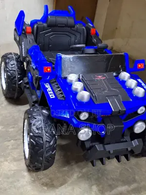 Blue Heavy-Duty Kids' Electric Ride-on ATV UTV Truck