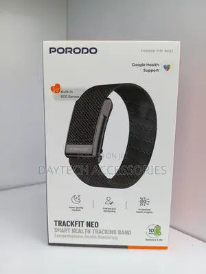 Porodo TrackFit NEO Fitband Bila Skrini - Nyeusi