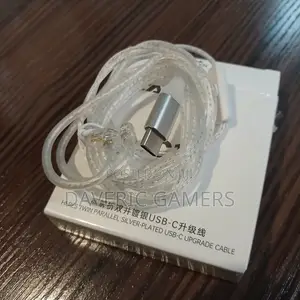 KZ Hi-Res Kebo ya USB-C Iliyopakwa Fedha kwa IEMs