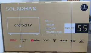 Solamax 55" 4K Smart Frameless TV