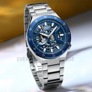 Curren Automatic Skeleton Dial Watch