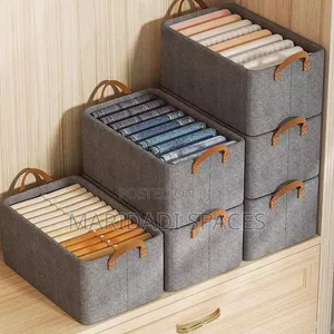 Foldable Wardrobe Clothes Organizer Box with Handles