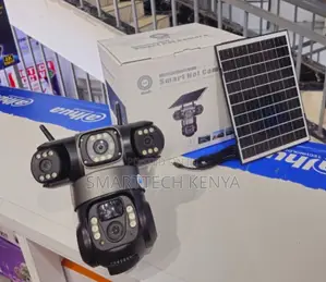 4G Solar CCTV Camera with 3 Lenses, Full HD