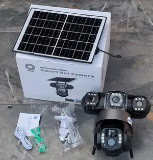 4G Smart Triple Lens Solar PTZ CCTV Camera (360° View)