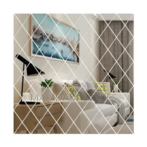 Stika za Mirror za Akriliki za Umbo la Diamond 36pcs DIY