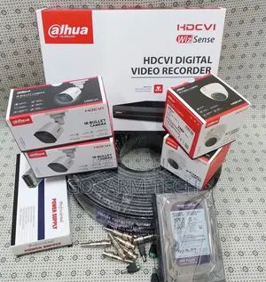 Dahua 4 Channel CCTV Kit with 4 Cameras & Accessories