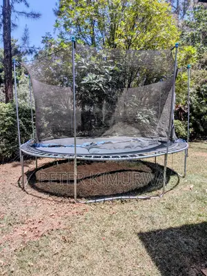 Trampoline Kubwa ya Inchi 120 na Kifuniko cha Usalama