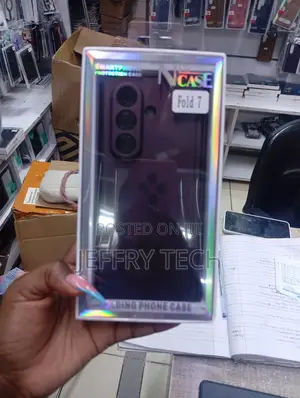N'Case Kifuniko cha Kinga cha Simu ya Kukunja Nyeusi kwa Samsung Galaxy Z Fold 7