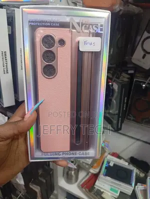 Kifaa cha Simu cha Ngozi cha Kukunja kwa Samsung Galaxy Z Fold Series chenye Nafasi ya S Pen