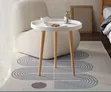 Nordic Style Round Coffee Table - Black - 1