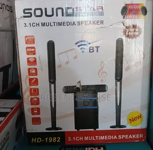 Sound Star 3.1 Channel Multimedia Speaker System - 60000W HD