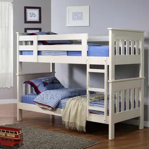 4x6 White Slatted Bunk Bed - Pay on Delivery