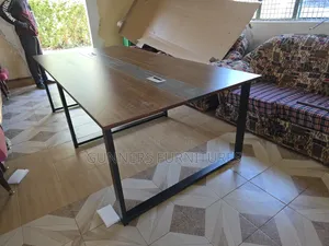 Meza ya Mbao ya Chumba cha Mkutano 2.4m