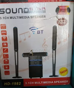 Sound Star 3.1 Channel Multimedia Speaker System (60000W HD)