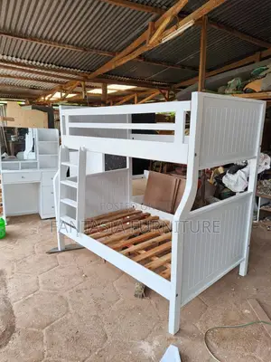 Kitanda cha Bunk cha Beadboard Nyeupe 3.5x6 & 4x6