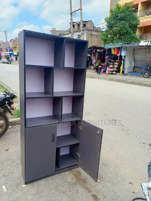 Boss Office Products Kabati la Faili la MDF Nyeusi