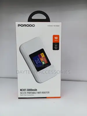 Porodo NEXFI 4G LTE MIFI Router Portable (3000mAh)