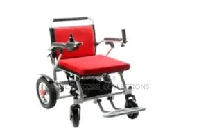 Foldable Electric Power Wheelchair - Red Seat