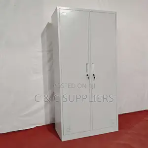 2-Door Metal Office Cabinet - Brand New