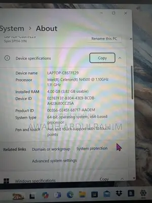 Acer Spin 1 14" Convertible Laptop - Intel Celeron, 4GB RAM, 128GB SSD