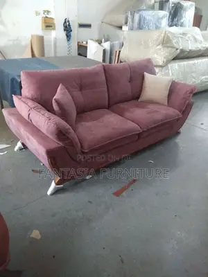 Kiti cha Kukalia cha 2 Seater chenye Mbao - Pinki