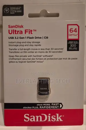 SanDisk Ultra Fit 64GB USB 3.2 Flash Drive