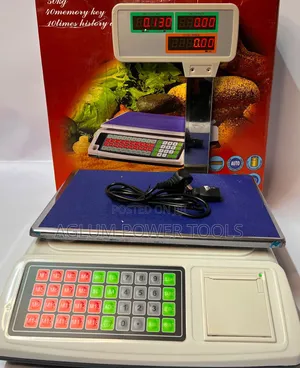 50kg Digital Scale with 40 Memory Keys & Printer