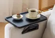 Foldable Wooden Sofa Armrest Tray Table - 2