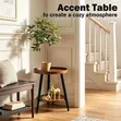 High Quality 2-Tier Round Side Table - 1