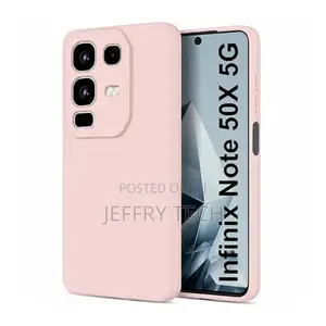 Soft Silicone Back Cover for Infinix Note 50 Pro - Light Blue