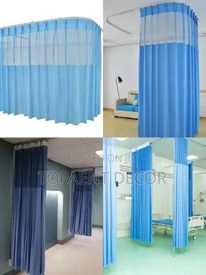 Blue Privacy Hospital Curtains Zinazofua