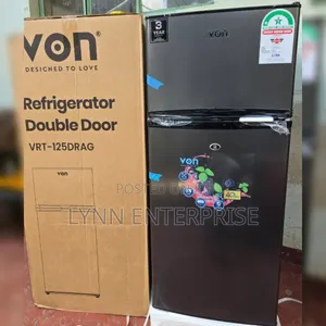 Von Double Door Fridge 125 Litres Direct Cool