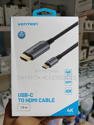 Vention Kebo ya USB-C kwenda HDMI Braided 1.8M UHD 4K 60Hz