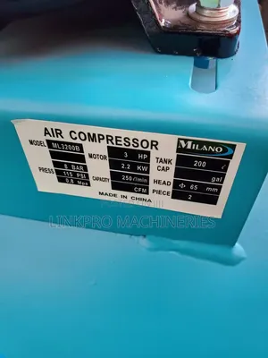 Milano 200L Air Compressor ya Umeme Piston Mbili