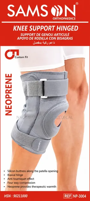 Samson Orthopedic Hinged Knee Support with Patella Opening